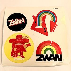 True Vintage Zwan Mary Star Of The Sea Japanese Promo Sticker Set